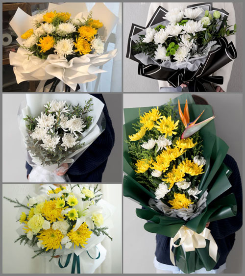 重庆荣昌区双河街道白事花束代送
